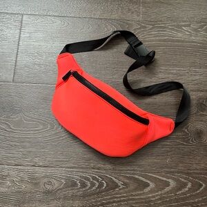 Topshop neon pink belt bag